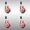 Service Caster 4 Inch 316SS Red Polyurethane Swivel 1-3/8 Inch Expanding Stem Caster Set SCC SCC-SS316EX20S414-PPUB-RED-138-4 - alternate 4